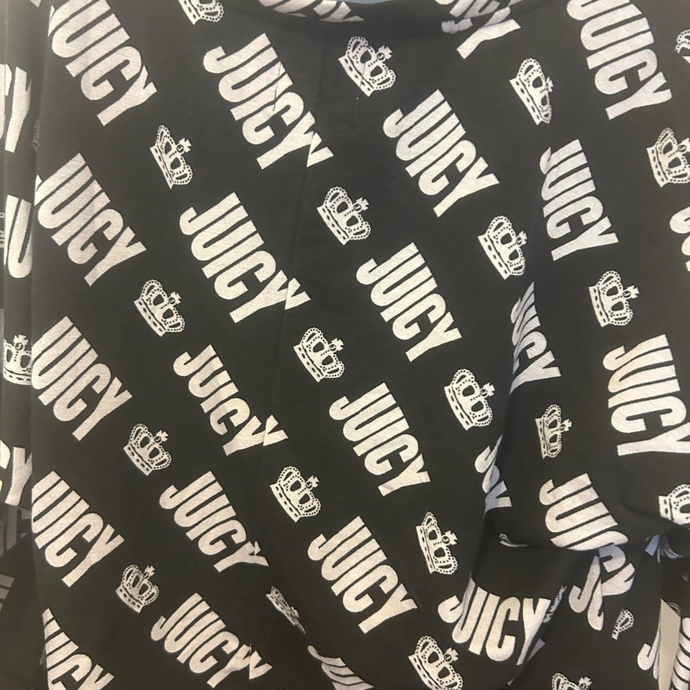Juicy Couture Black and White Logo Sweatshirt - Picture 3 of 12